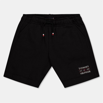 детски,облекла,tommy,hilfiger,tommy,flag,hilfiger,sweatshort,black,bds