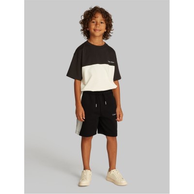 къси,панталони,детски,облекла,calvin,klein,jeans,color,block,relaxed,shorts,ck,black,beh