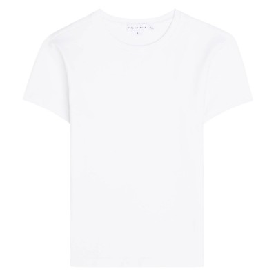бебешка,тениска,дамски,топове,good,american,women,s,super,stretch,cotton,slim,fit,baby,t,shirt,white