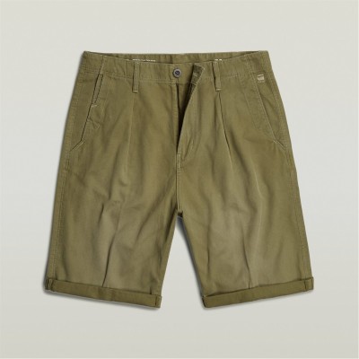 къси,панталони,мъжки,къси,панталони,g,star,pleated,chino,shorts,smk,olive