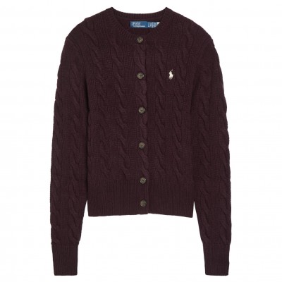 дамска,жилетка,polo,ralph,lauren,women,s,wool,cashmere,cable,knit,slim,fit,cardigan,dark,purple