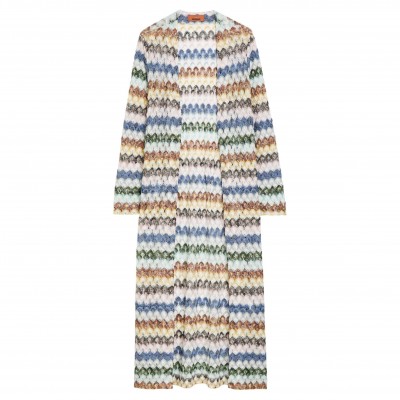 дамска,жилетка,missoni,women,s,viscose,longline,cardigan,multicoloured,1