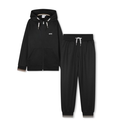 юношески,комплект,детски,облекла,boss,tracksuit,hoodie,and,joggers,set,juniors,black