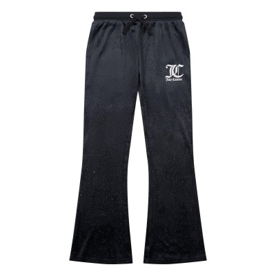 анцуг,juicy,couture,girls,glitter,velour,flared,joggers,black,102