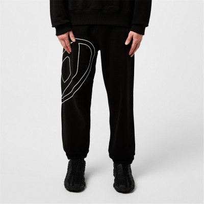 анцуг,мъжки,анцузи,мъжки,ежедневни,облекла,diesel,men's,closed,hem,fleece,jogging,bottoms,black,9xx