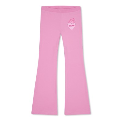 юношески,анцуг,детски,3/4,панталони,moschino,teddy,bear,motif,joggers,juniors,pink,50243
