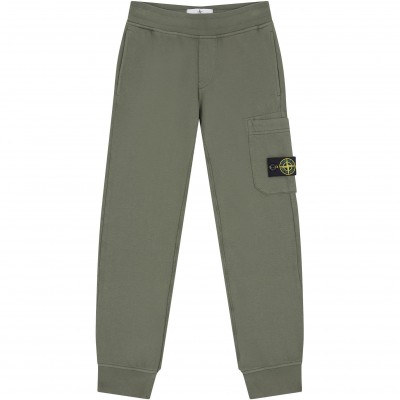 юношески,анцуг,stone,island,badge,fleece,jogging,bottoms,juniors,olive,v0058