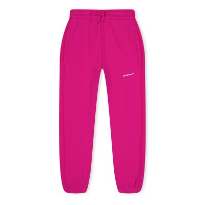 поларена,блуза,off,white,kids,sweatshirt,with,closed,hem,fleece,sweatpants,fuchsia,white
