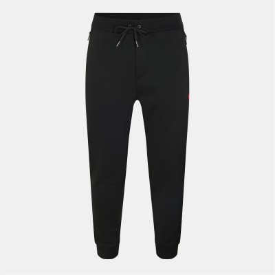 анцуг,мъжки,анцузи,мъжки,ежедневни,облекла,мъжки,панталони,тип,чино,polo,ralph,lauren,men's,closed,hem,fleece,jogging,bottoms,polo,black