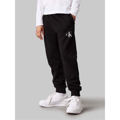 анцуг,calvin,klein,jeans,kids,mono,closed,hem,fleece,joggers,ck,black,beh