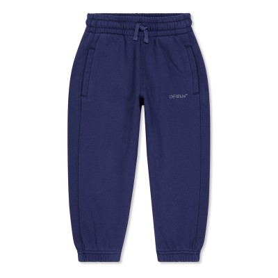 анцуг,детски,3/4,панталони,off,white,unisex,bookish,sweatpants,iconic,logo,joggers,navy,4680