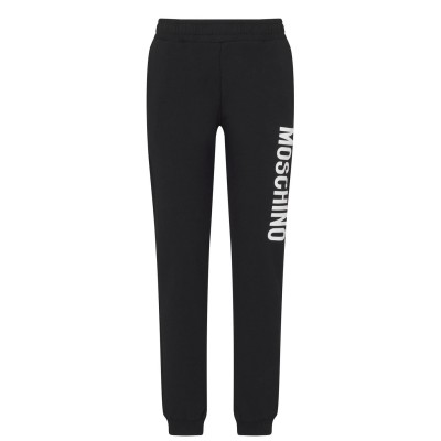 детски,3/4,панталони,moschino,juniors,logo,jogger,black,60100