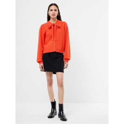 жилетка,дамски,плетени,дрехи,french,connection,women's,varli,cardigan,orange