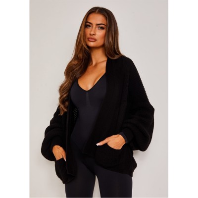 жилетка,дамски,плетени,дрехи,missy,empire,sleeve,cardigan,black