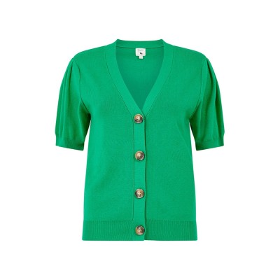 жилетка,дамски,плетени,дрехи,yumi,yumi,green,ribbed,knitted,cardigan,green