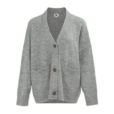 жилетка,дамски,плетени,дрехи,дамски,облекла,размер,be,you,you,women,oversized,cardigan,grey,marl