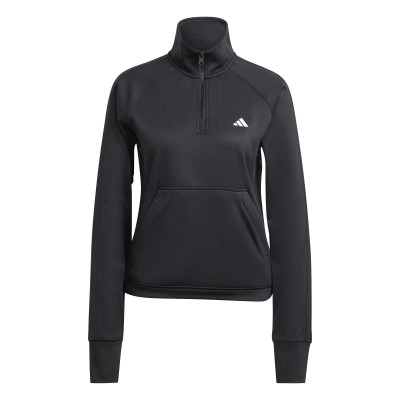 дамско,горнище,дамско,фитнес,облекло,adidas,quarter,zip,tracksuit,top,womens,black