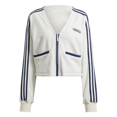 жилетка,дамски,плетени,дрехи,adidas,originals,women's,towelling,open,front,cardigan,white
