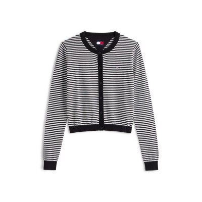 жилетка,дамски,плетени,дрехи,tommy,jeans,women's,cardigan,black,stripe