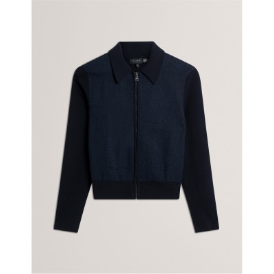 дамски,плетени,дрехи,ted,baker,ted,knit,zip,cardi,ld61,navy