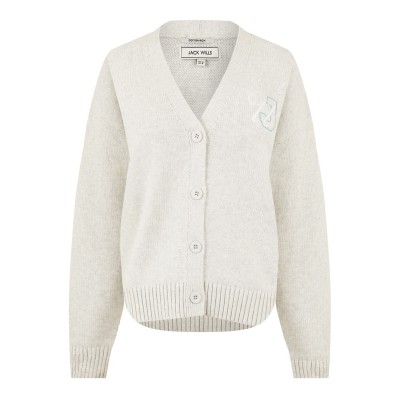 жилетка,дамски,плетени,дрехи,jack,wills,v,neck,cardigan,light,heather