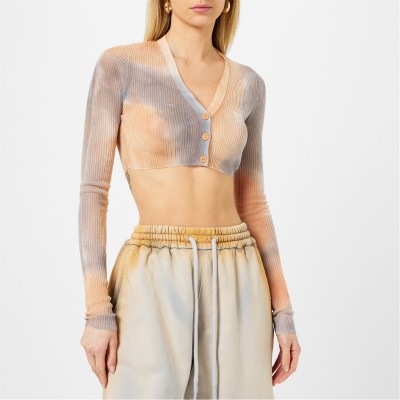 жилетка,дамски,плетени,дрехи,off,white,tie,dye,cardigan,camel,white
