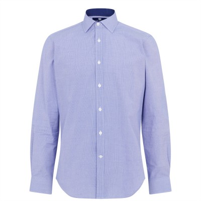 облекла,на,разпродажба,мъжки,ризи,haines,and,bonner,hugh,tailored,puppytooth,shirt,navy,27