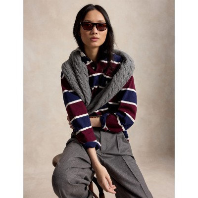 дамска,блуза,с,яка,дамски,топове,polo,ralph,lauren,women,s,rugby,long,sleeve,polo,shirt,harvard,wine