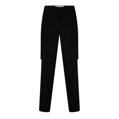 панталони,мъжки,панталони,тип,чино,off,white,double,layer,straight,trousers,black