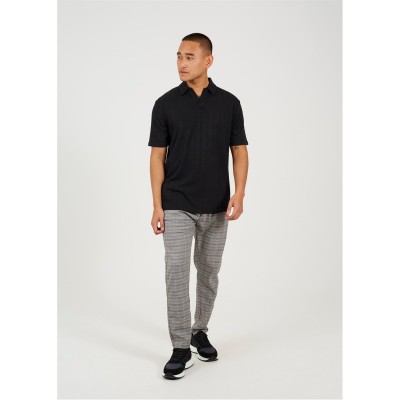 brave,soul,pant,with,drawcord,waist,grey,check