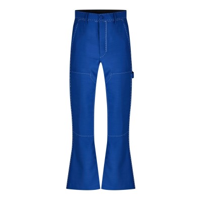 панталони,мъжки,панталони,тип,чино,off,white,flaired,straight,trousers,blue,black