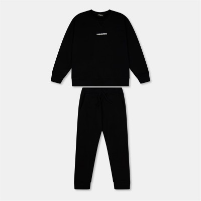 детски,3/4,панталони,dsquared2,kids',dsq,logo,clothing,set,black,dq900
