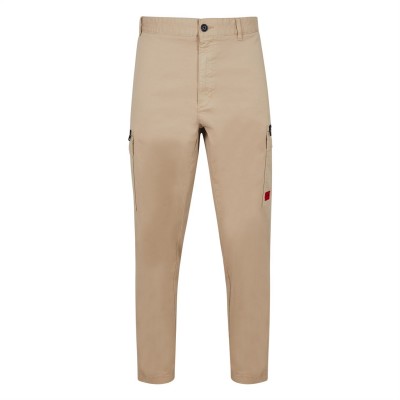 панталони,мъжки,панталони,тип,чино,hugo,cargo,trousers,with,logo,med,beige,264