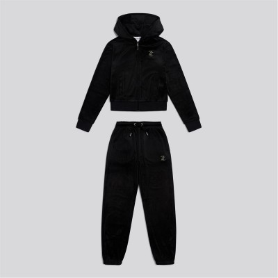 детски,3/4,панталони,juicy,couture,kids',velour,clothing,set,jet,black,102
