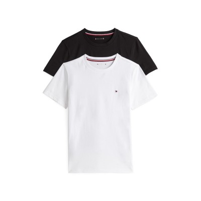 тениска,детски,облекла,tommy,hilfiger,tommy,2,pk,t,shirt,jn54,black,white,0r9