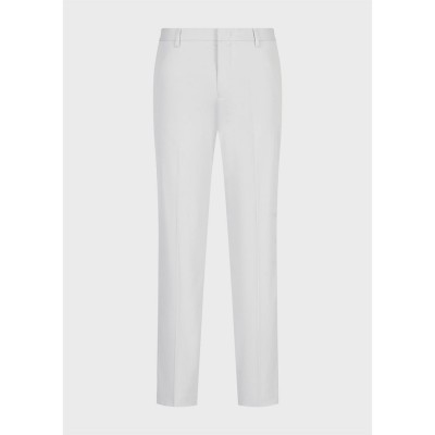 панталони,мъжки,панталони,тип,чино,emporio,armani,men's,straight,leg,trousers,oyster,mushroom