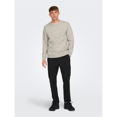 панталони,промоция,на,зимни,облекла,мъжки,панталони,only,and,sons,men's,cargo,trousers,black