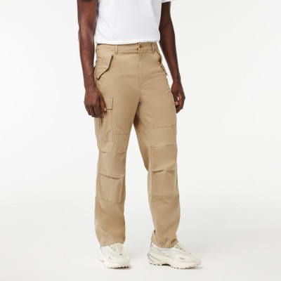 панталони,мъжки,панталони,тип,чино,lacoste,men,s,straight,fit,cargo,trousers,lion