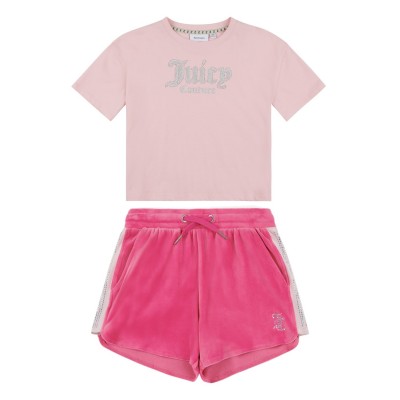тениска,детски,3/4,панталони,juicy,couture,kids',diamante,logo,t,shirt,and,shorts,set,blossom,562