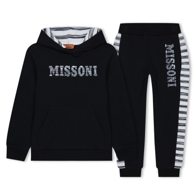 анцуг,детски,облекла,missoni,slub,logo,tracksuit,black,930bc