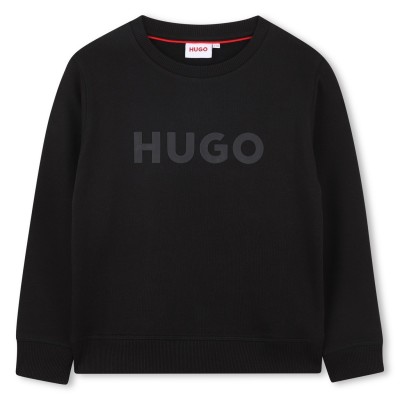 детски,облекла,hugo,logo,crewneck,juniors,black,09b