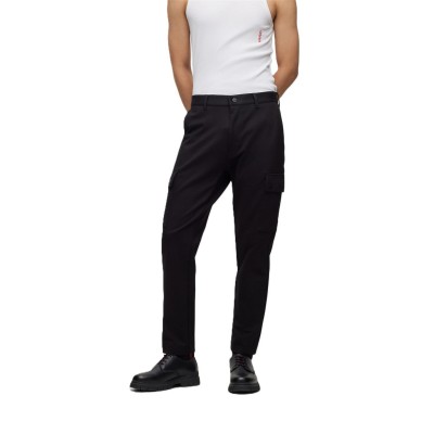 мъжки,панталони,мъжки,панталони,тип,чино,hugo,glian234j,10238761,01,slim,fit,trousers,mens,black