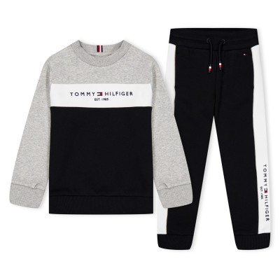 tommy,hilfiger,colorblock,fleece,set,grey,black