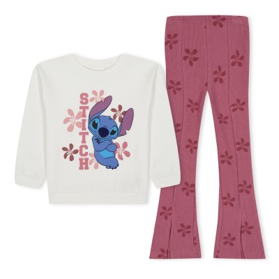 детски,стоки,с,аним.,герои,дамски,стоки,с,аним.,герои,character,lilo,&,stitch,sweat,and,rib,flare,trouser,set,lilo,&,stitch