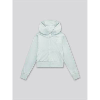 суичър,детски,3/4,панталони,juicy,couture,kids',diamante,zip,hoodie,grey,mist,a27
