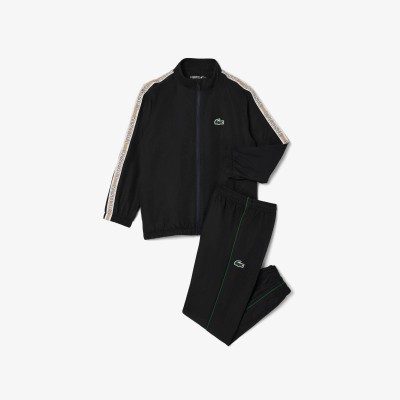 анцуг,lacoste,kids,soft,fabric,tracksuit,set,black,964