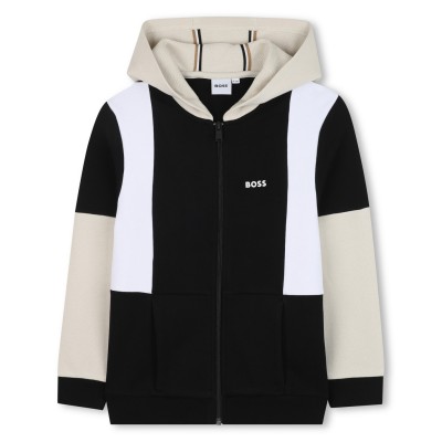 юношески,суичър,детски,облекла,boss,zip,up,hoodie,juniors,black,09b