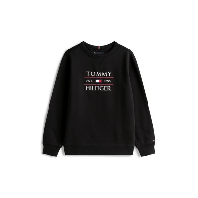 блуза,детски,облекла,tommy,hilfiger,tommy,flag,hilfiger,sweatshirt,black,bds