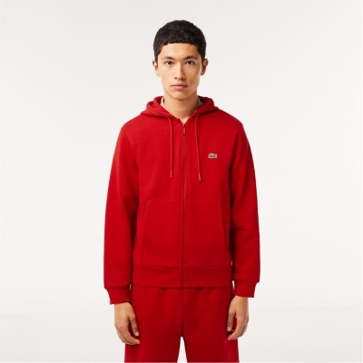 мъжки,ежедневни,облекла,мъжки,горнища,с,качулка,lacoste,lacoste,zip,hood,xg,sn99,red