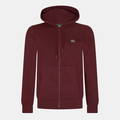 суичър,мъжки,ежедневни,облекла,мъжки,горнища,с,качулка,lacoste,zip,up,fleece,hoodie,expresso